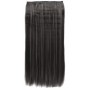 Extensie de par cu 5 Clips On delux dubla dreapta de 60 cm, Brunet cu Gri Cenusiu Mixt 29132H171C